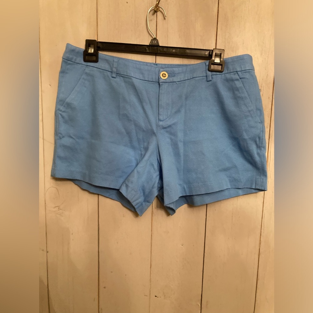 Lilly Pulitzer Callahan Stretch Shorts Zanzibar Blue Size 16 New With Tags